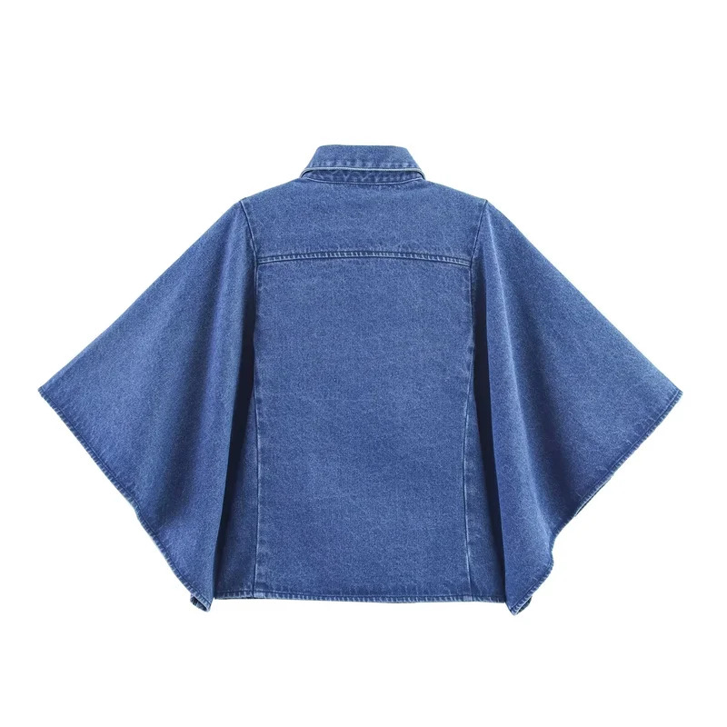 Street Fashion Kimono - Vintage Denim Shirt for Women Long