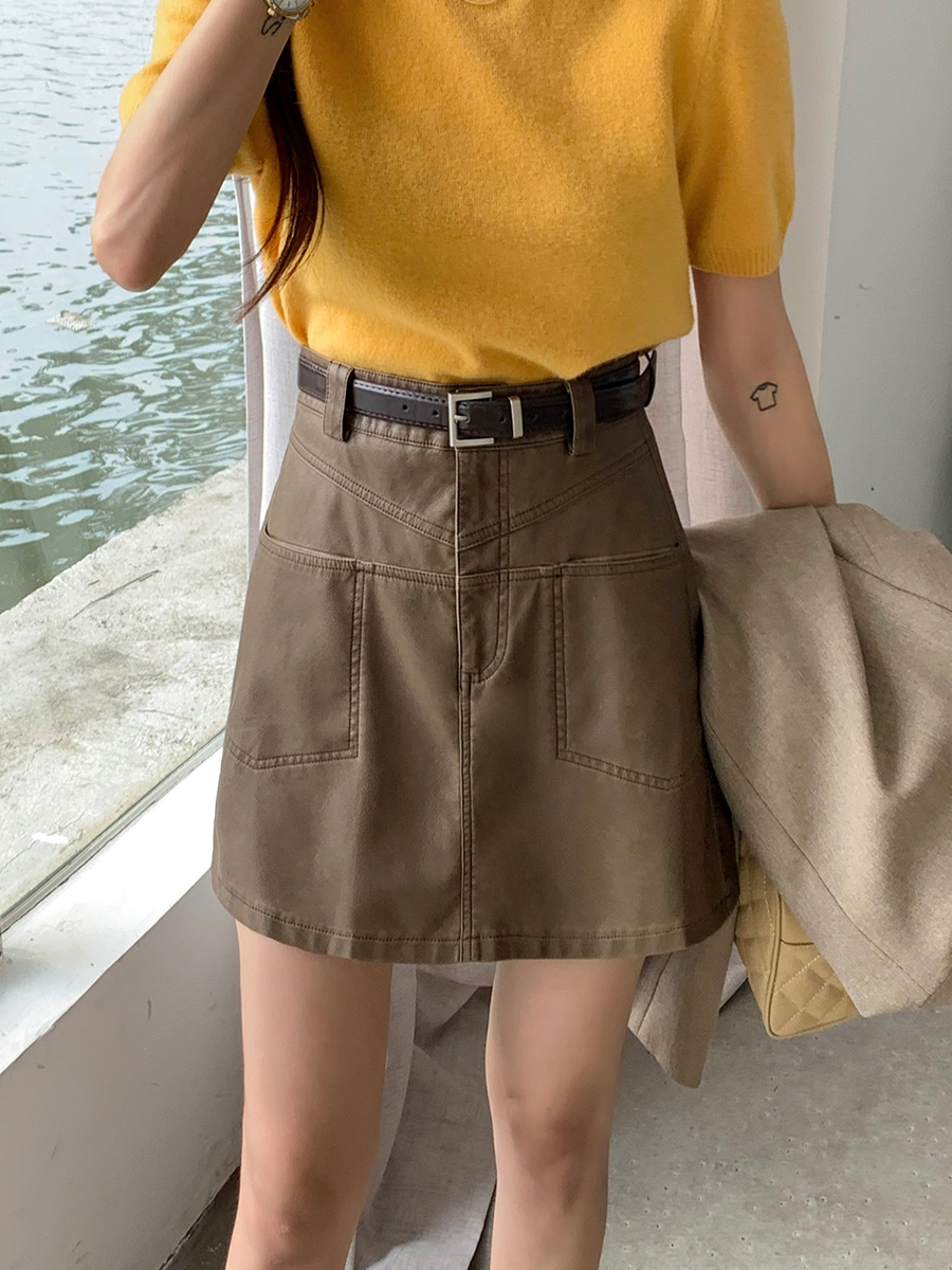 Street Fashion Now - High Waist PU Leather Skirt Women's