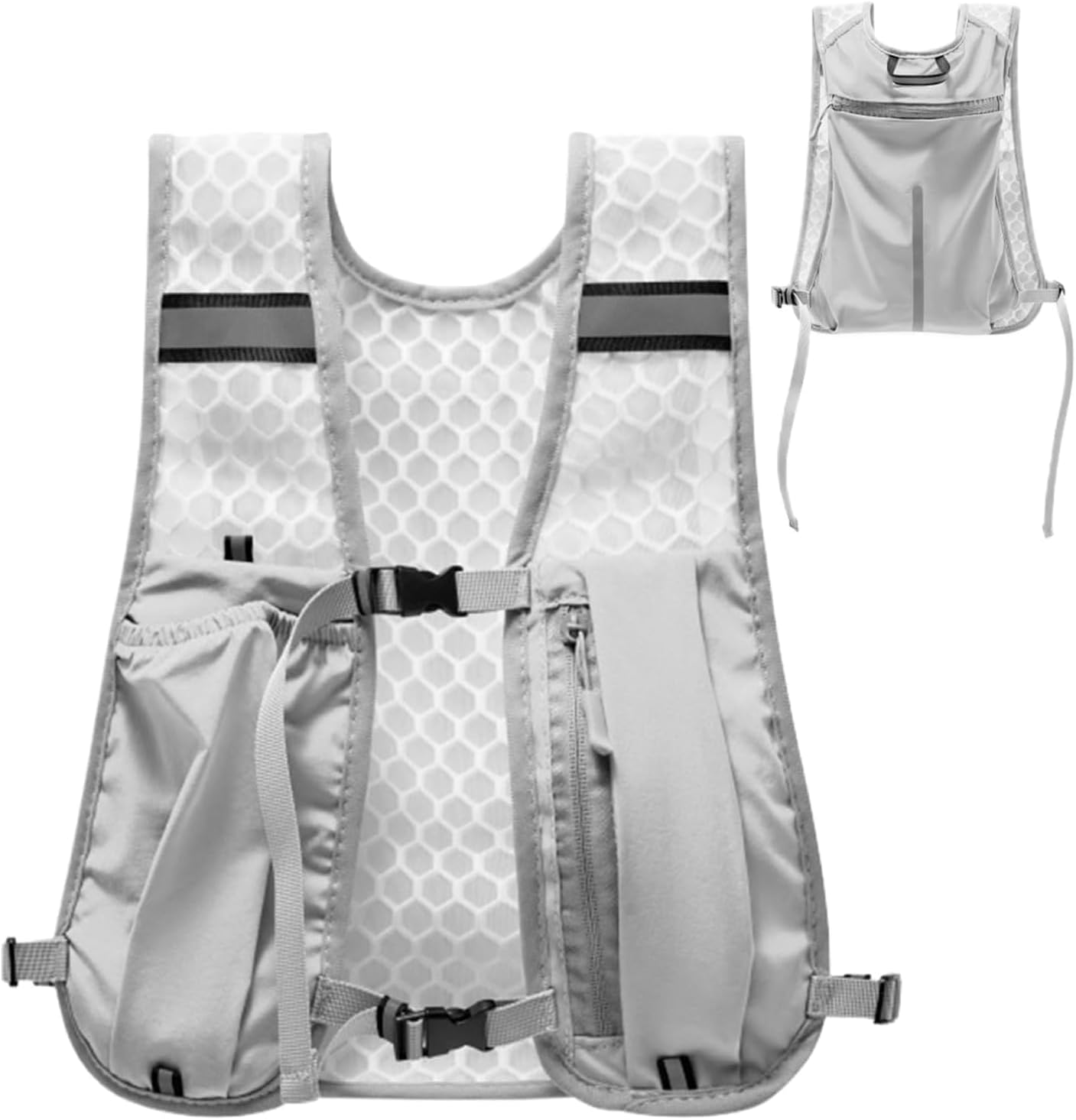 Reflective Jacket Running - Running Vest for Marathon Trail Lightweight