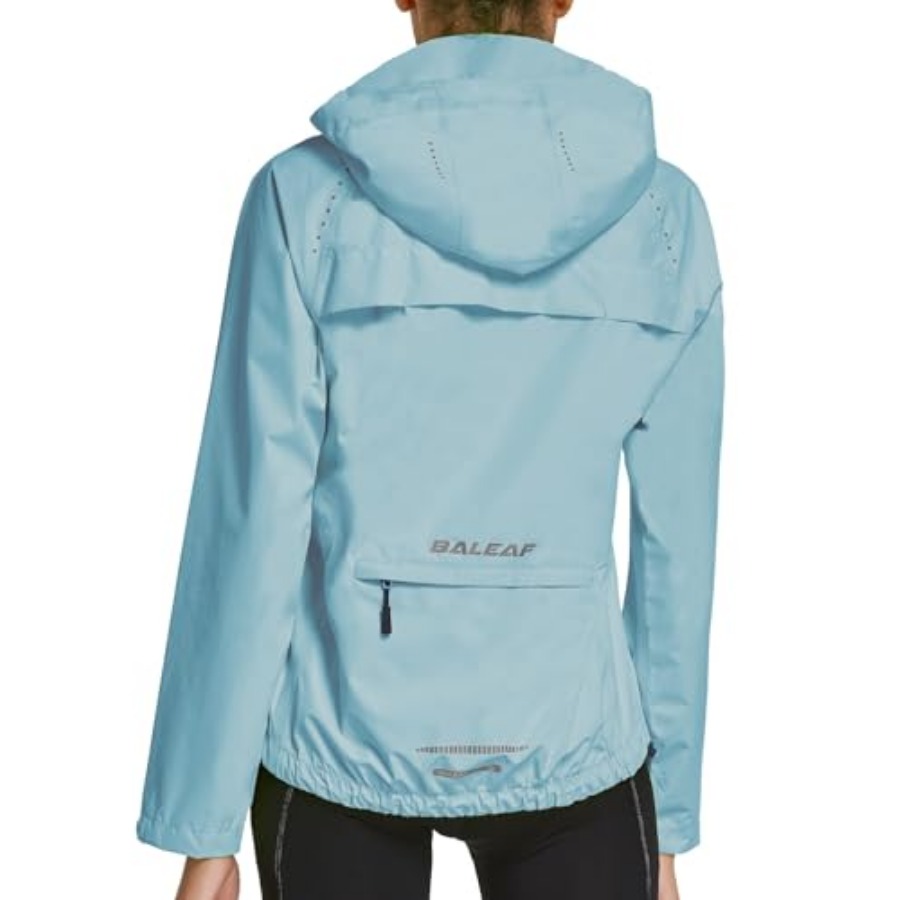 Reflective Jacket Running - baleaf Women's Rain Jackets Waterproof Windbreaker