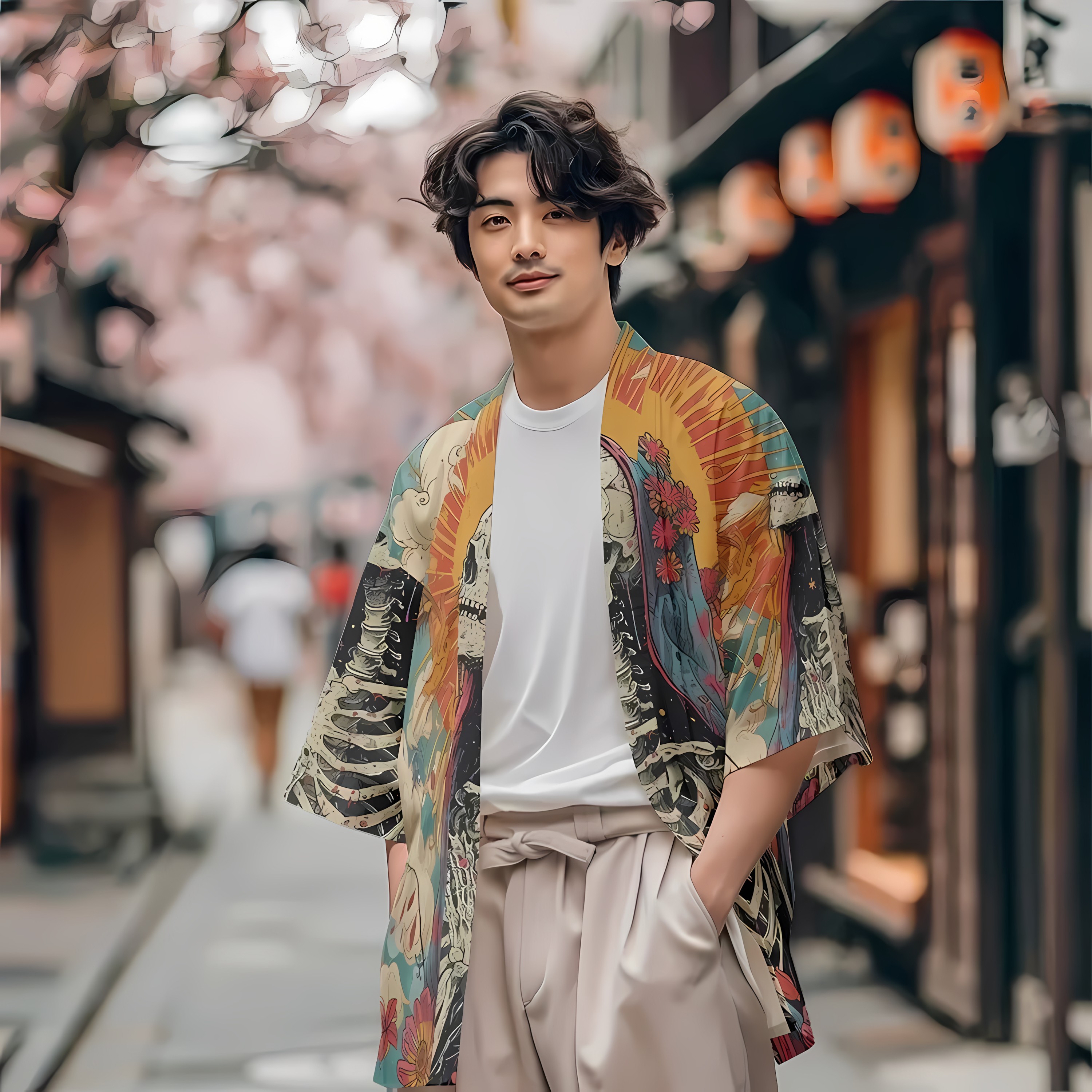 Street Fashion Kimono - 2026 Summer New Men's Kimono with