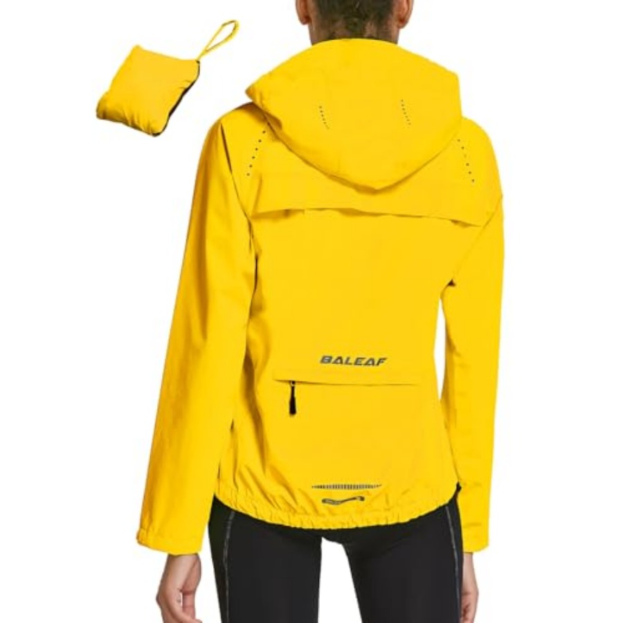 Reflective Jacket Running - baleaf Women's Rain Jackets Waterproof Windbreaker