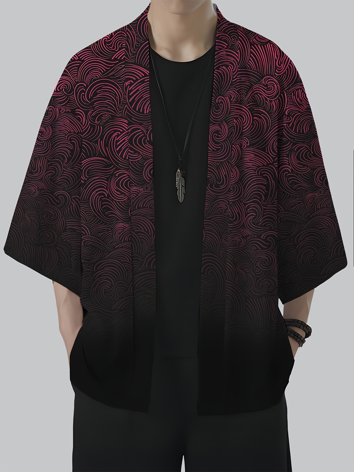 Street Fashion Kimono - 2026 Summer New Men's Kimono 3D