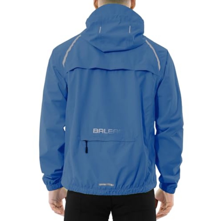 Reflective Jacket Running - Men's Rain Jacket Waterproof Windbreaker Raincoat