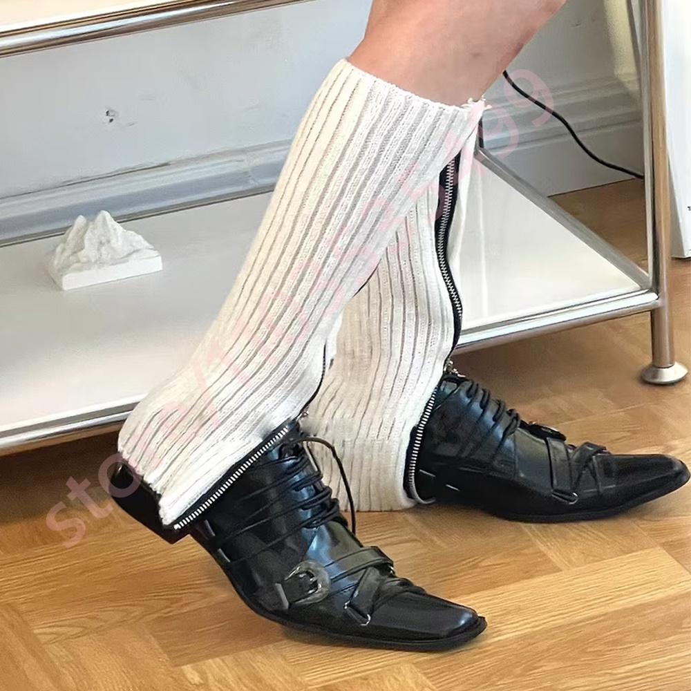 Black Pointed Toe Women's Thic - đánh giá và giá Street Fashion Shoes