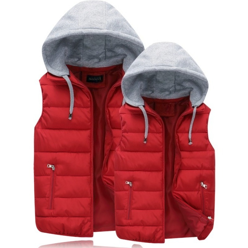 Down Cotton Padded Jacket Hooo - đánh giá và giá Puffer Vest Padded