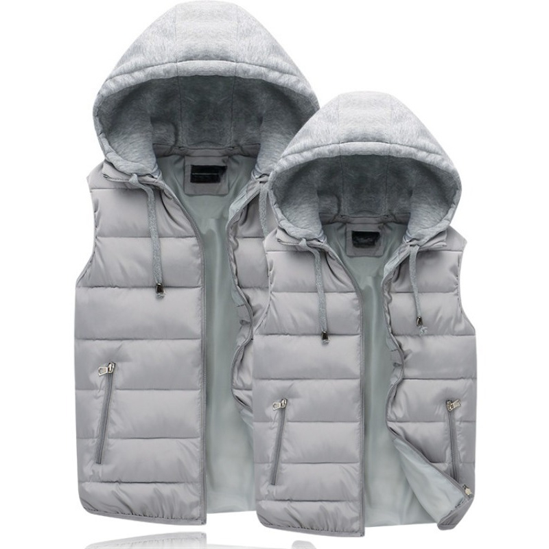 Down Cotton Padded Jacket Hooo - đánh giá và giá Puffer Vest Padded