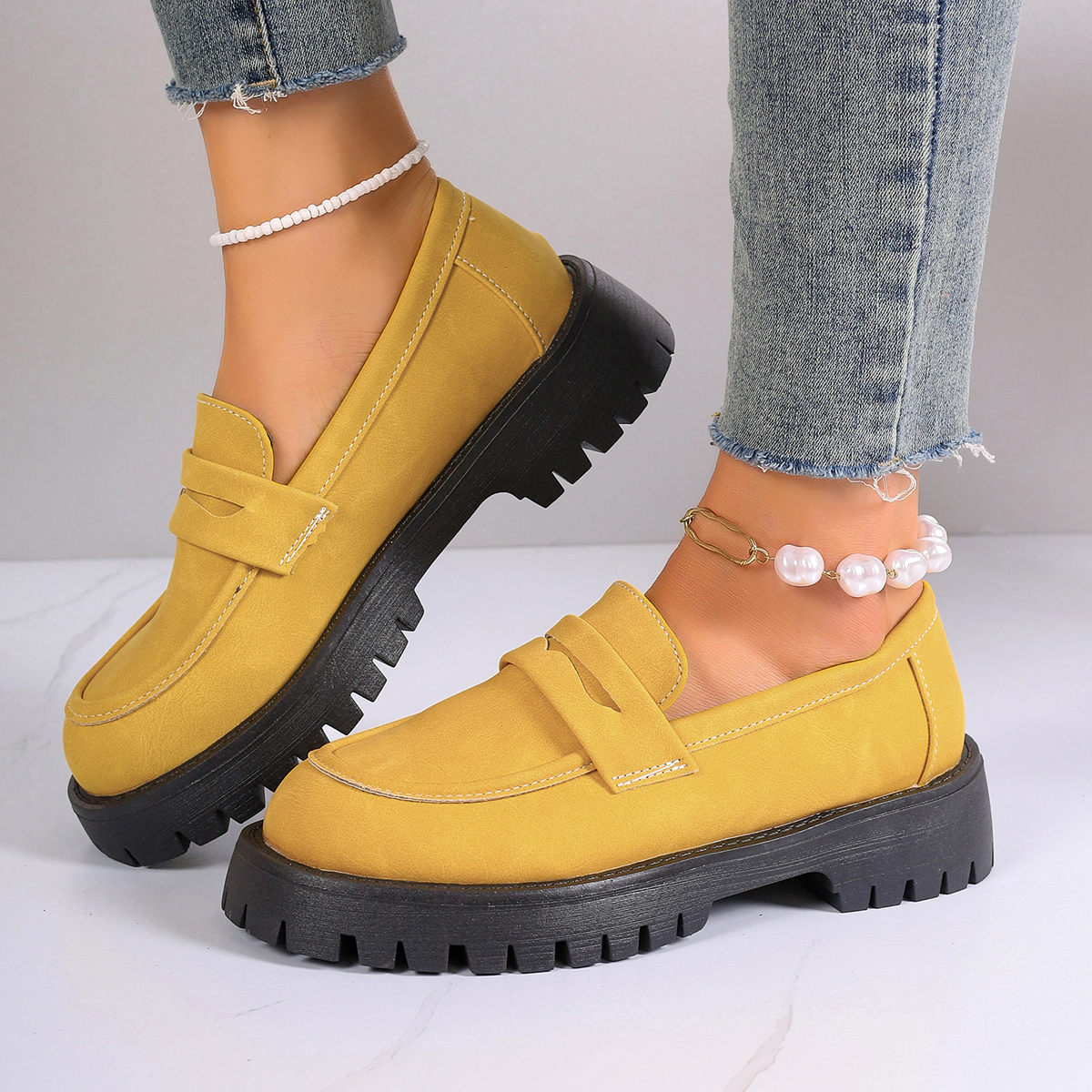 New Women's Solid Color Platfo - đánh giá và giá Street Fashion Walk