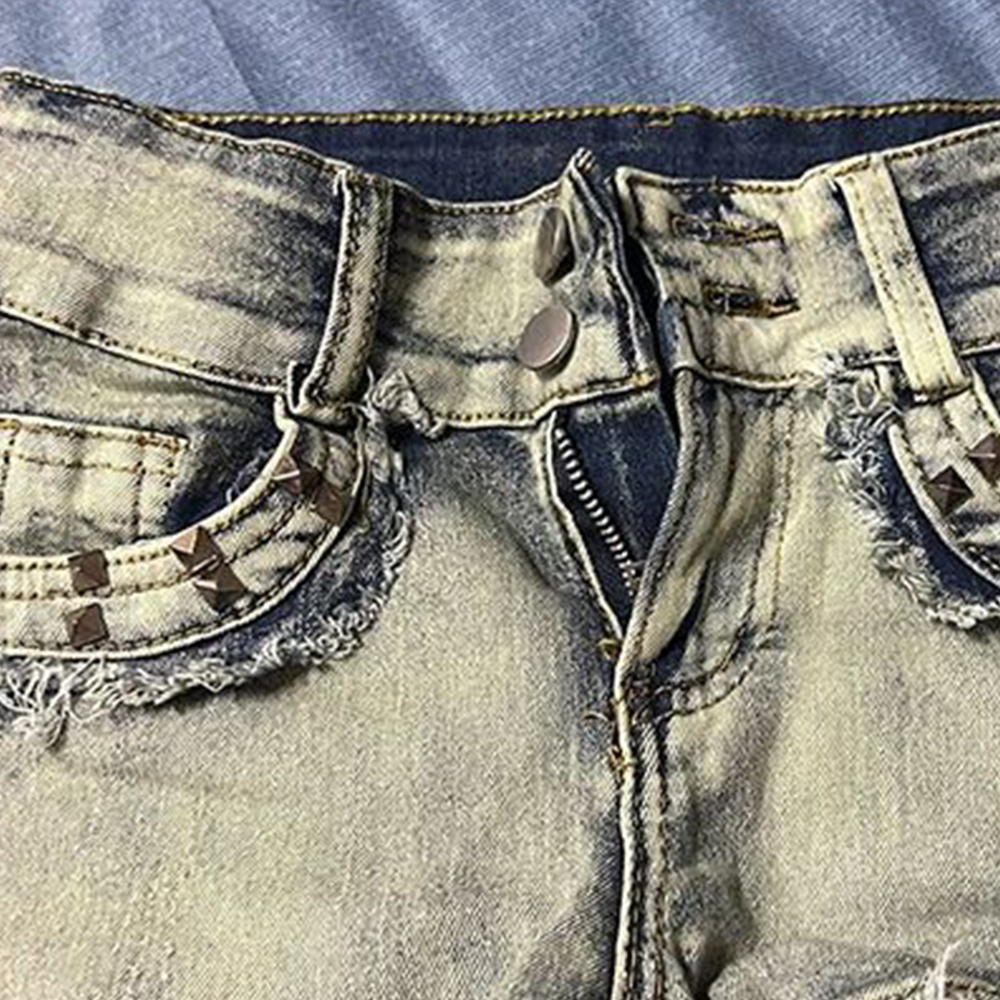 Retroy2K American Rivet Shorts - đánh giá và giá Girl Fashion Street