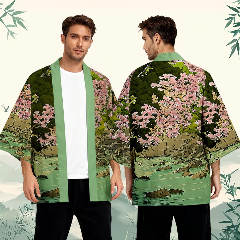 Cherry Blossom Pattern Japanes - đánh giá và giá Street Fashion Kimono