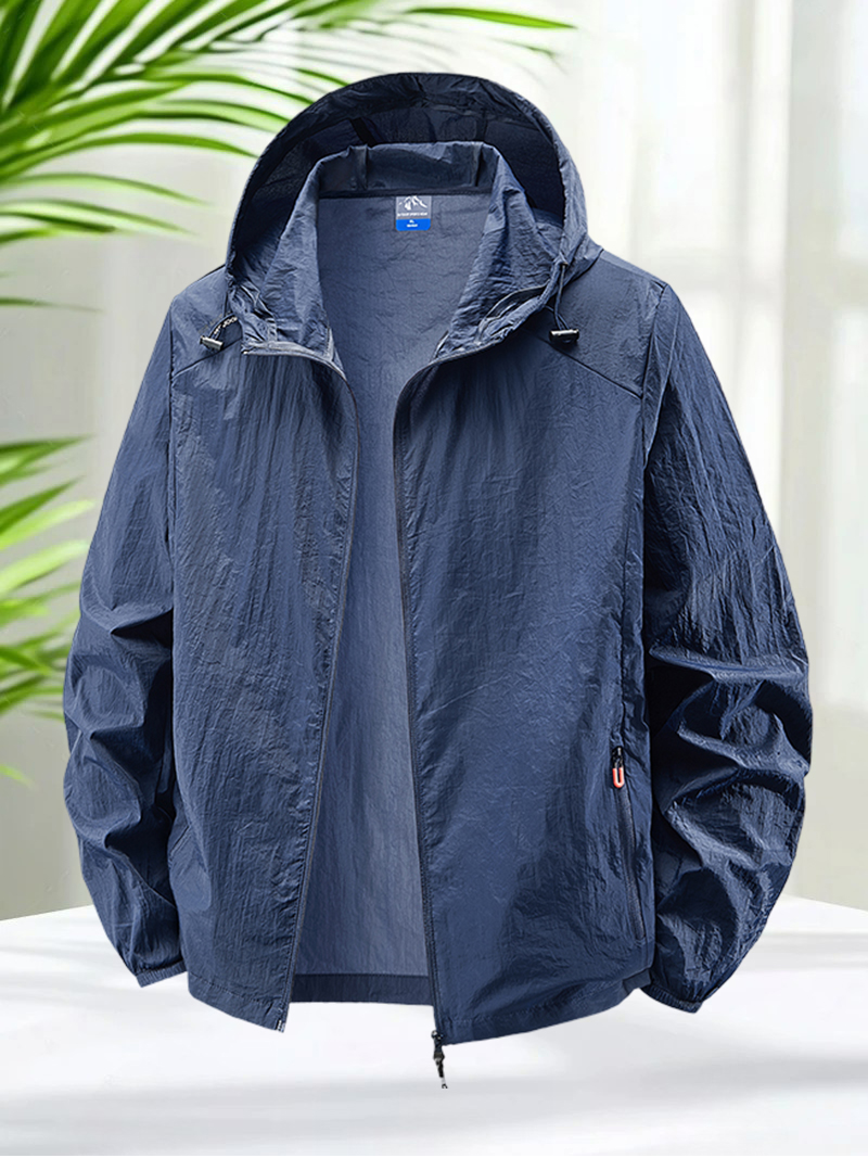 Men's Hooded Sun Protection Ja - đánh giá và giá Reflective Jacket Running