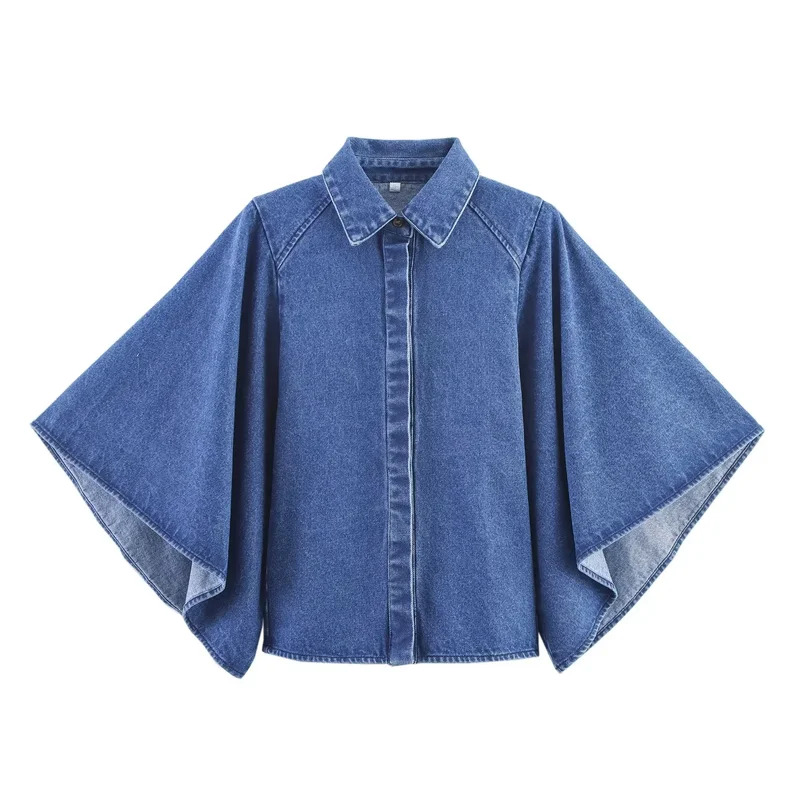 Vintage Denim Shirt for Women  - đánh giá và giá Street Fashion Kimono
