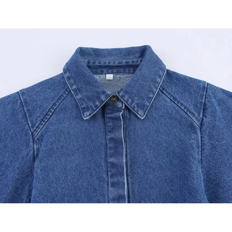 Vintage Denim Shirt for Women  - đánh giá và giá Street Fashion Kimono