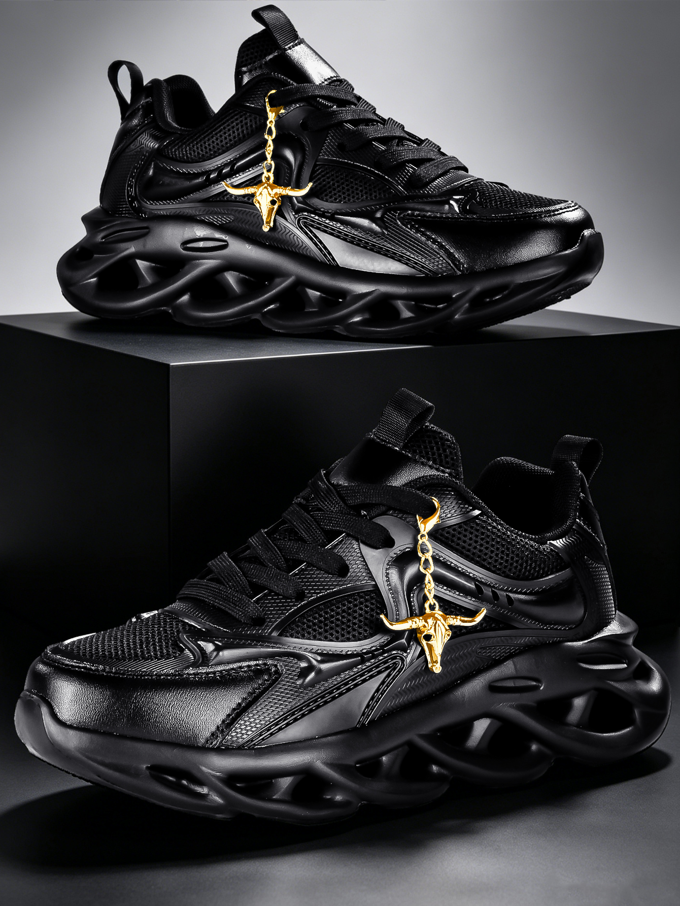 Women's Black Platform Sneaker - đánh giá và giá Street Fashion Designers