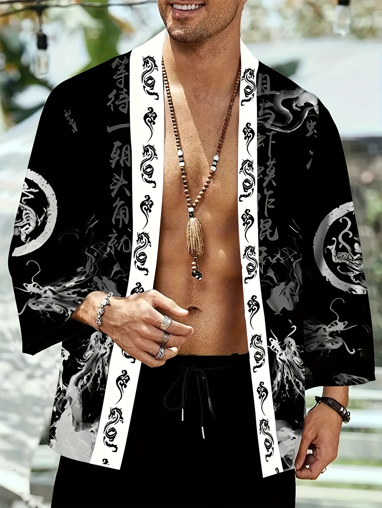 The 2026 summer new men's kimo - đánh giá và giá Street Fashion Kimono