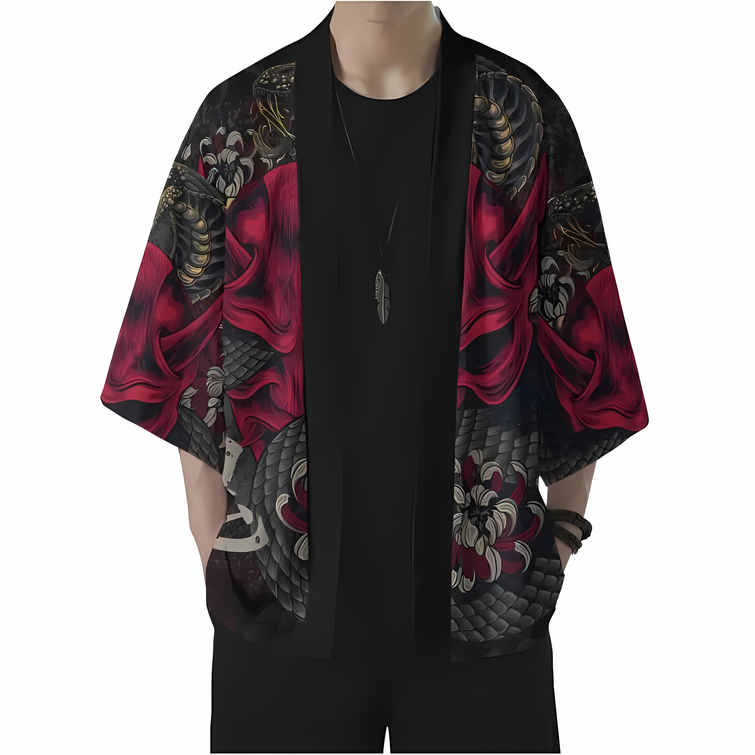2026 Summer New Men's Kimono w - đánh giá và giá Street Fashion Kimono