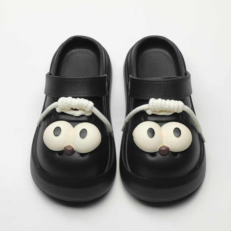 Cute DIY Big Eyes Fashion Clog - đánh giá và giá Street Fashion Walk
