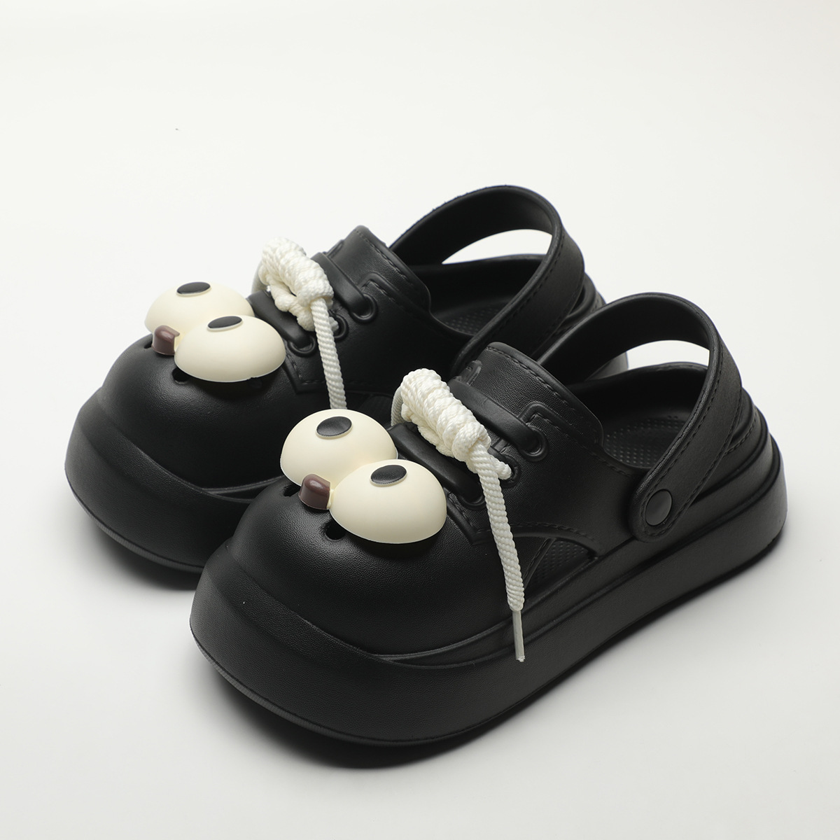 Cute DIY Big Eyes Fashion Clog - đánh giá và giá Street Fashion Walk