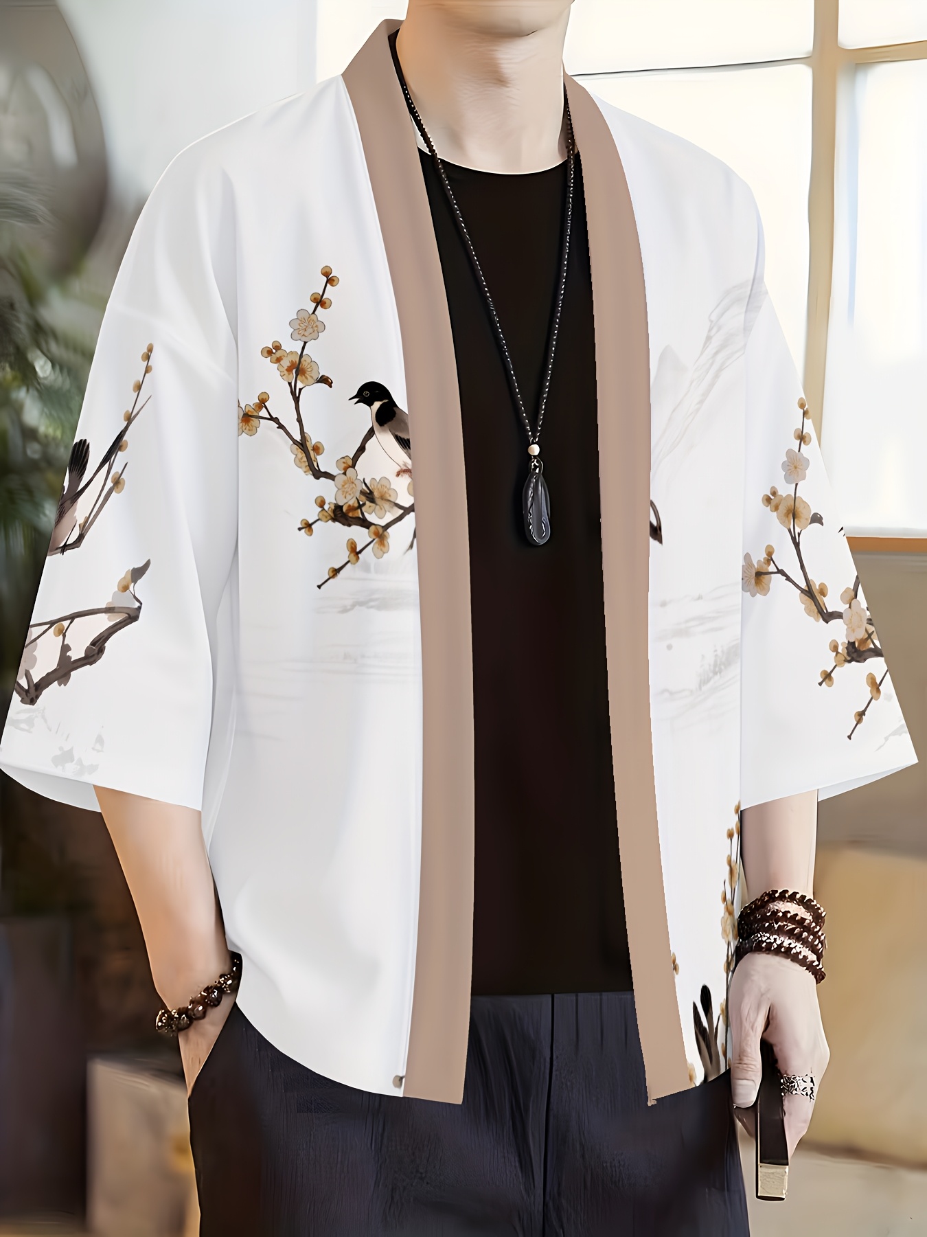 2026 Summer New Men's Kimono 3 - đánh giá và giá Street Fashion Kimono