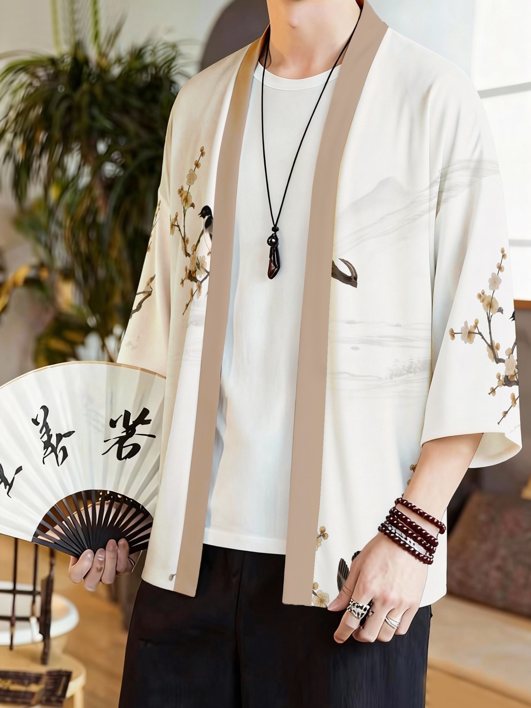 2026 Summer New Men's Kimono 3 - đánh giá và giá Street Fashion Kimono