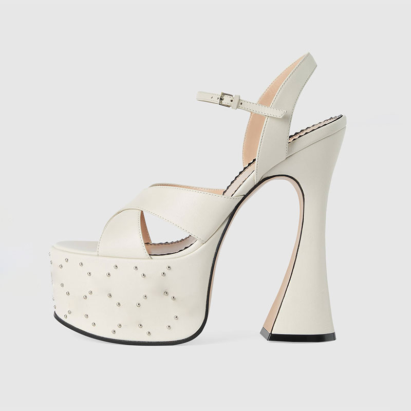 Fashionable White Black Buckle - đánh giá và giá Street Fashion Shoes