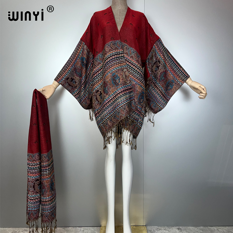 WINYI kimono maxi coat Africa  - đánh giá và giá Street Fashion Kimono