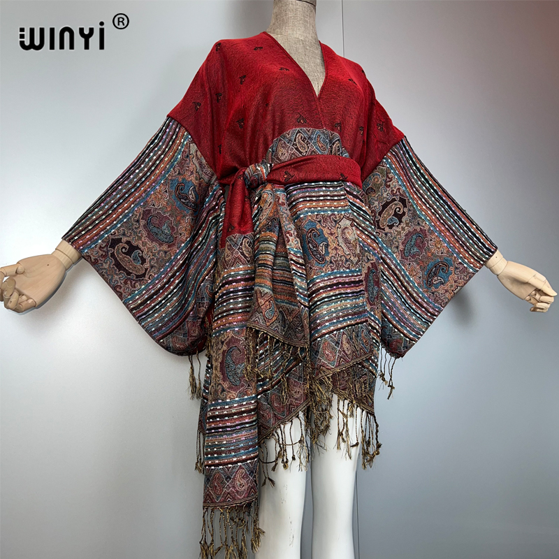 WINYI kimono maxi coat Africa  - đánh giá và giá Street Fashion Kimono