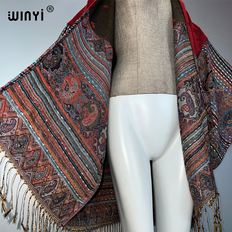 WINYI kimono maxi coat Africa  - đánh giá và giá Street Fashion Kimono