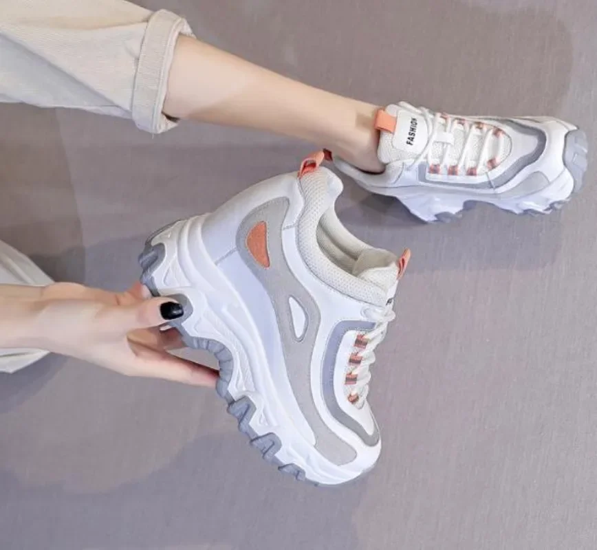 9CM Genuine Leather Platform W - đánh giá và giá Chunky Sneaker Platform