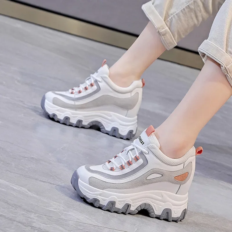 9CM Genuine Leather Platform W - đánh giá và giá Chunky Sneaker Platform
