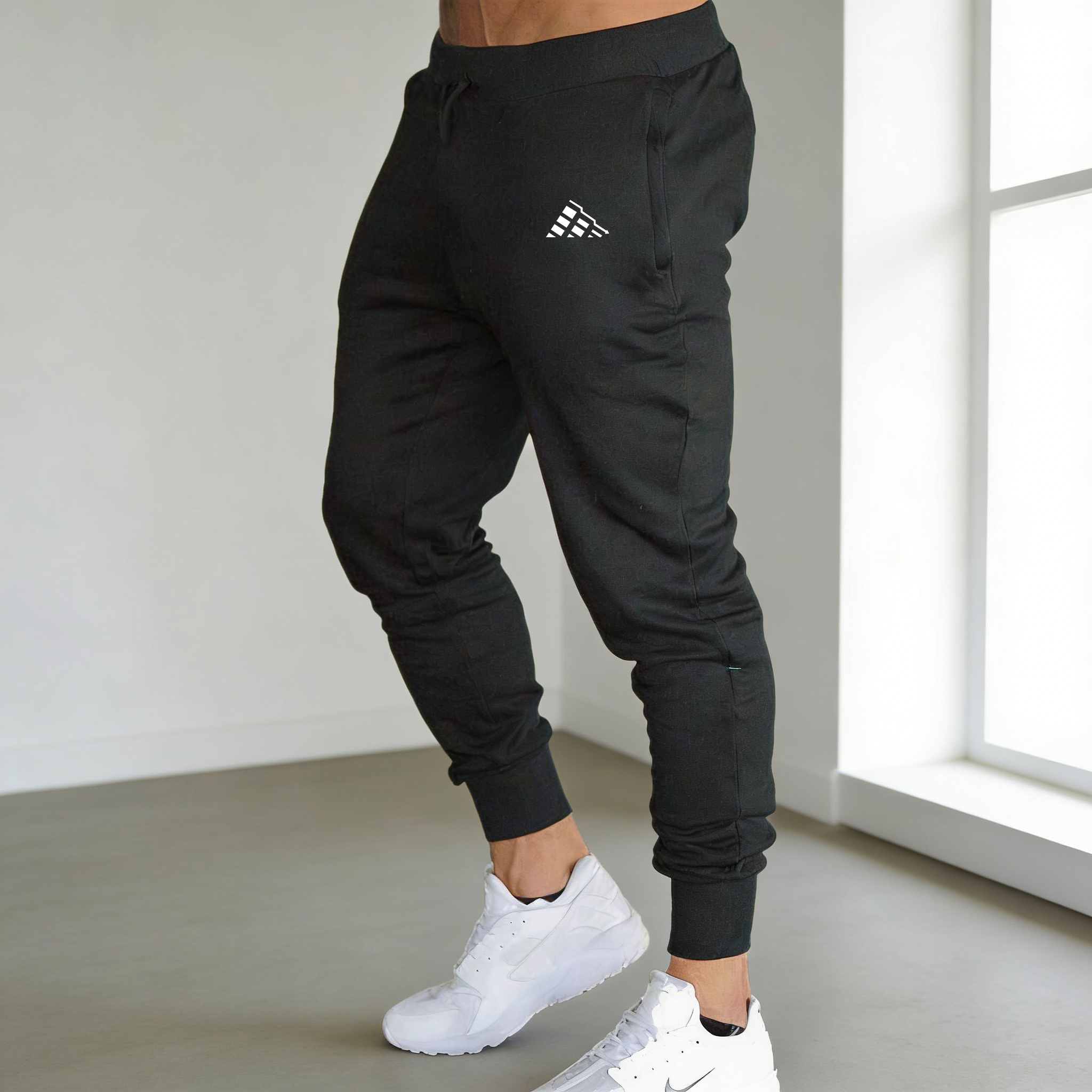 New Men's Blue Trend print Cas - đánh giá và giá Running Pant Jogger