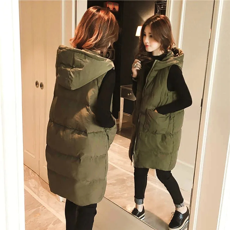 2026 New Winter Sleeveless Tan - đánh giá và giá Puffer Vest Padded