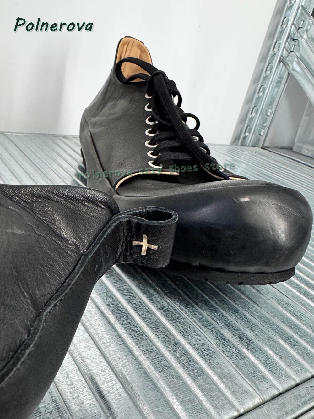 Cocked Round Toe Lace Up Loafe - đánh giá và giá Street Fashion Shoes