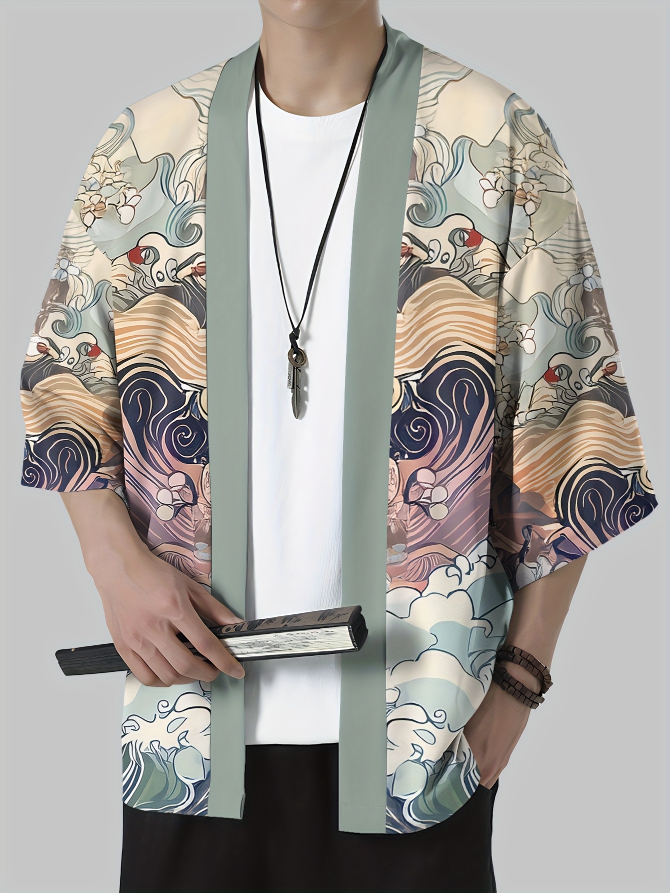 2026 Summer New Men's Kimono w - đánh giá và giá Street Fashion Kimono