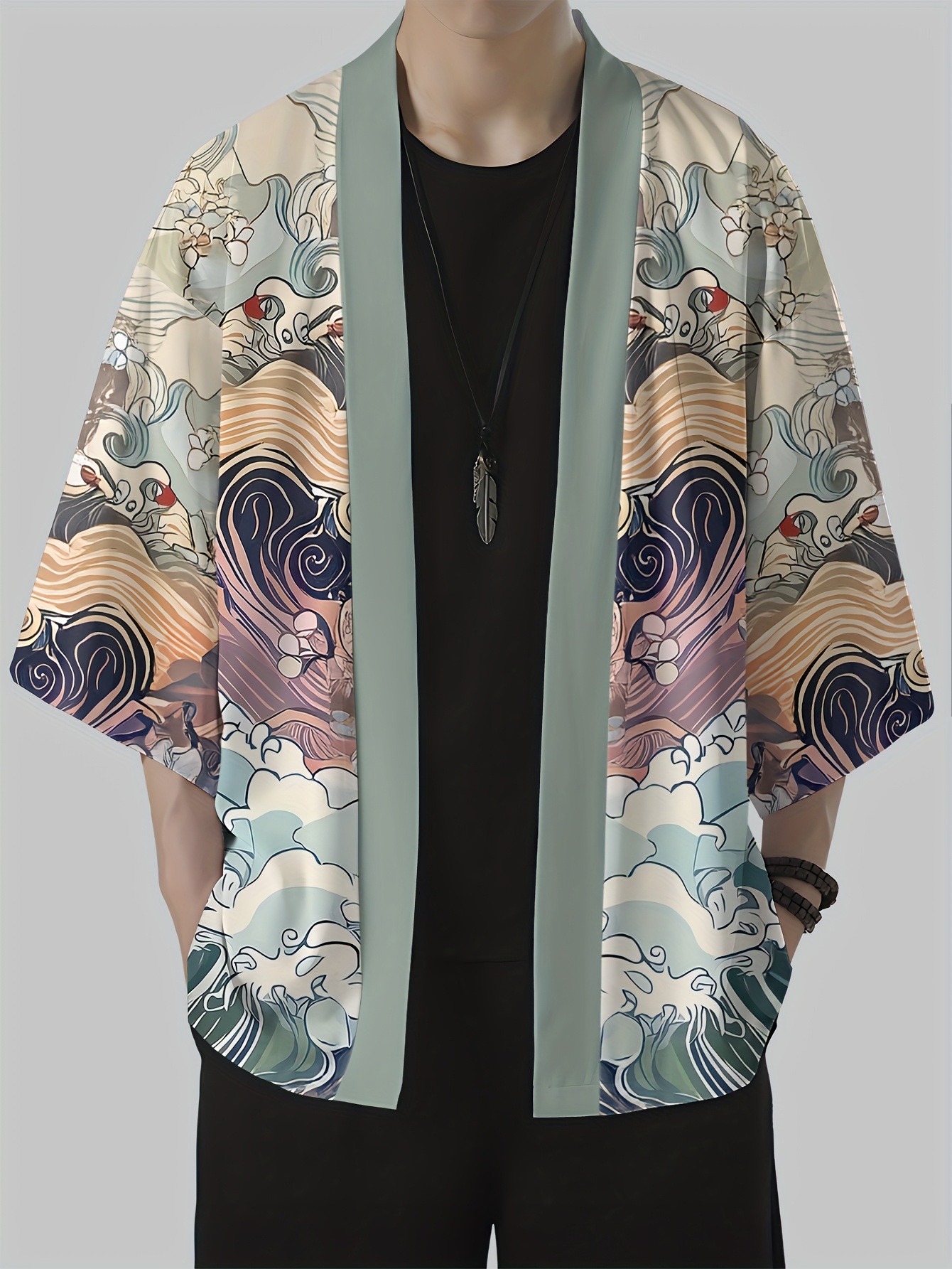 2026 Summer New Men's Kimono w - đánh giá và giá Street Fashion Kimono