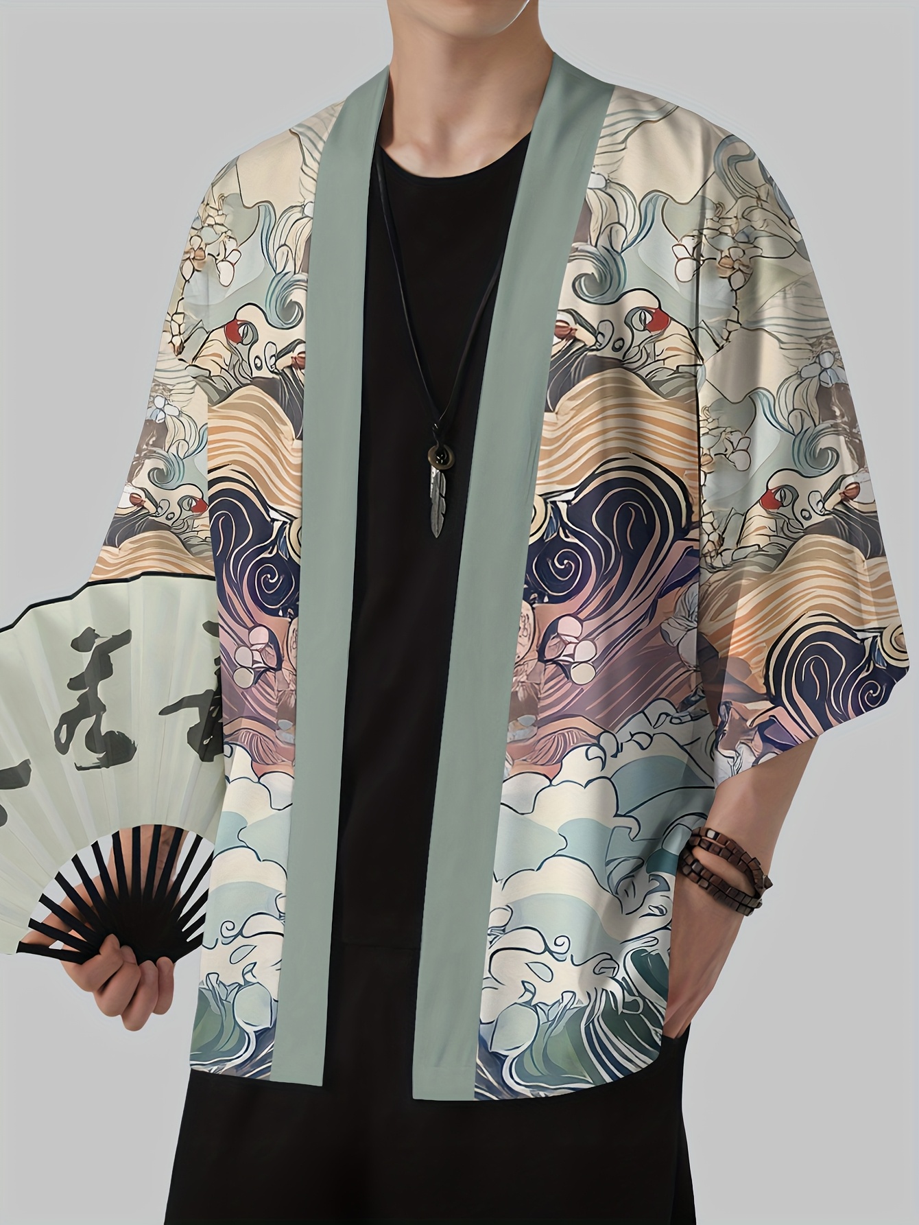 2026 Summer New Men's Kimono w - đánh giá và giá Street Fashion Kimono