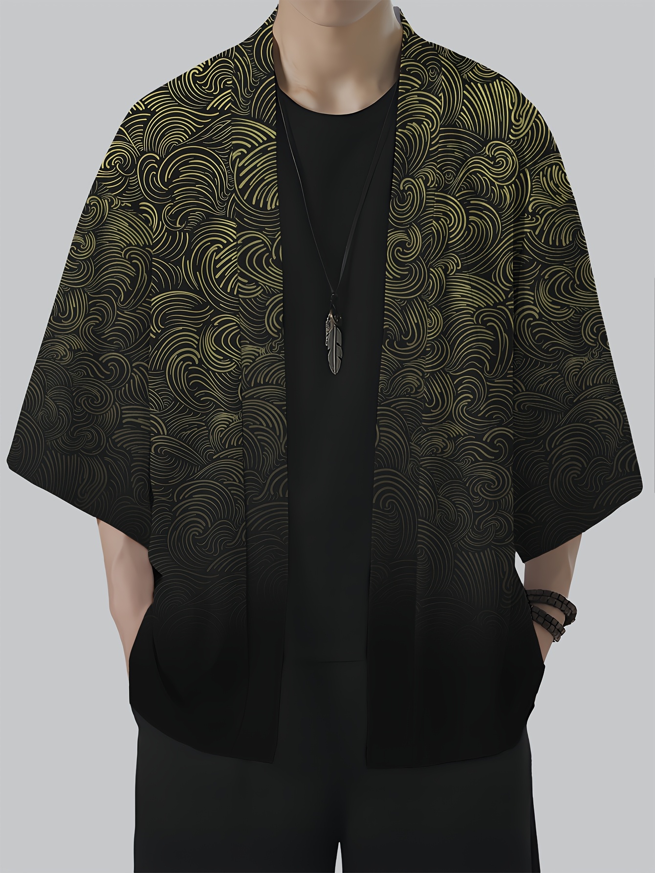 2026 Summer New Men's Kimono 3 - đánh giá và giá Street Fashion Kimono