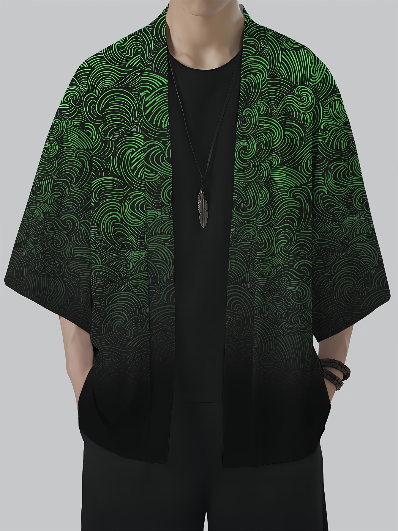 2026 Summer New Men's Kimono 3 - đánh giá và giá Street Fashion Kimono