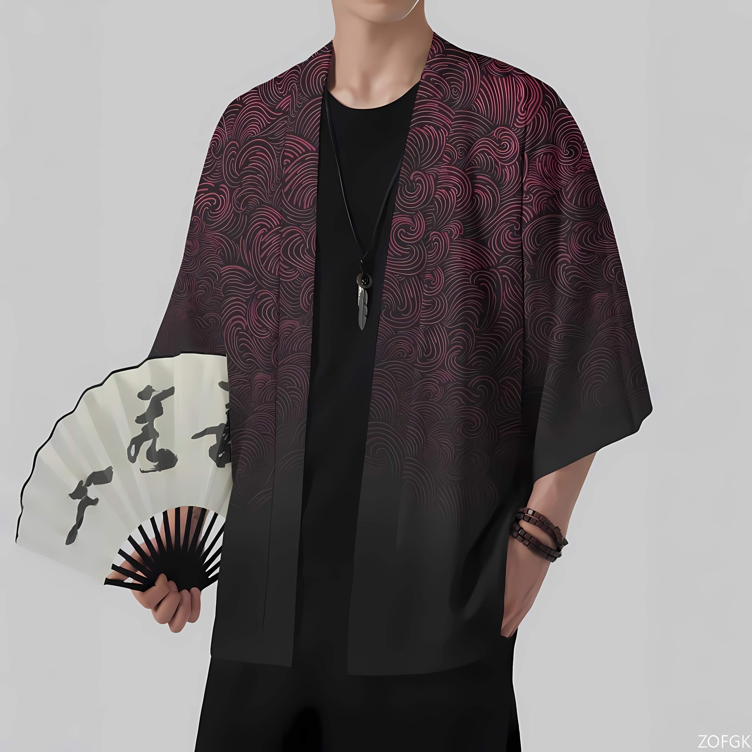 2026 Summer New Men's Kimono w - đánh giá và giá Street Fashion Kimono