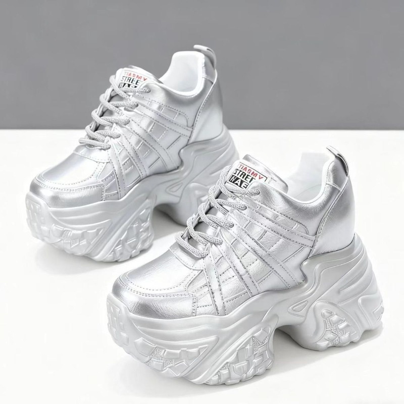 2026 New 10M 12CM Genuine Leat - đánh giá và giá Chunky Sneaker Platform