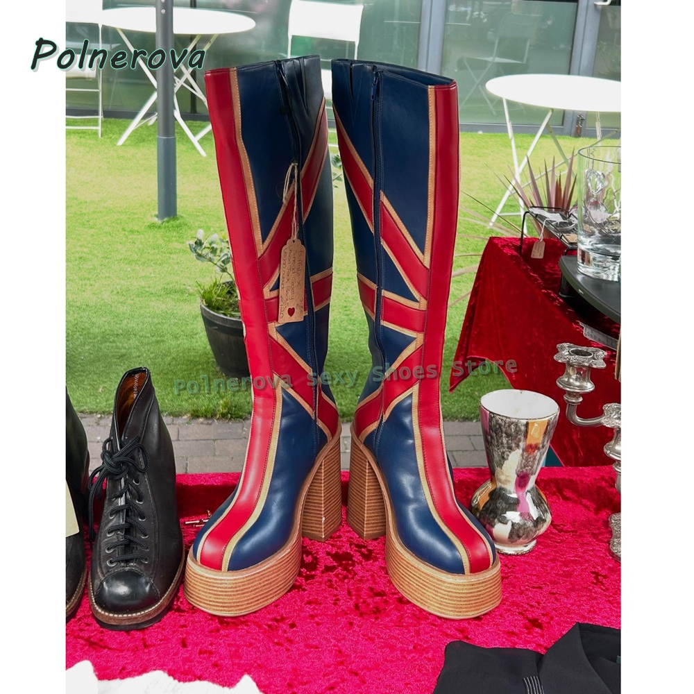 Union Jack Platform Fashion Bo - đánh giá và giá Girl Fashion Street