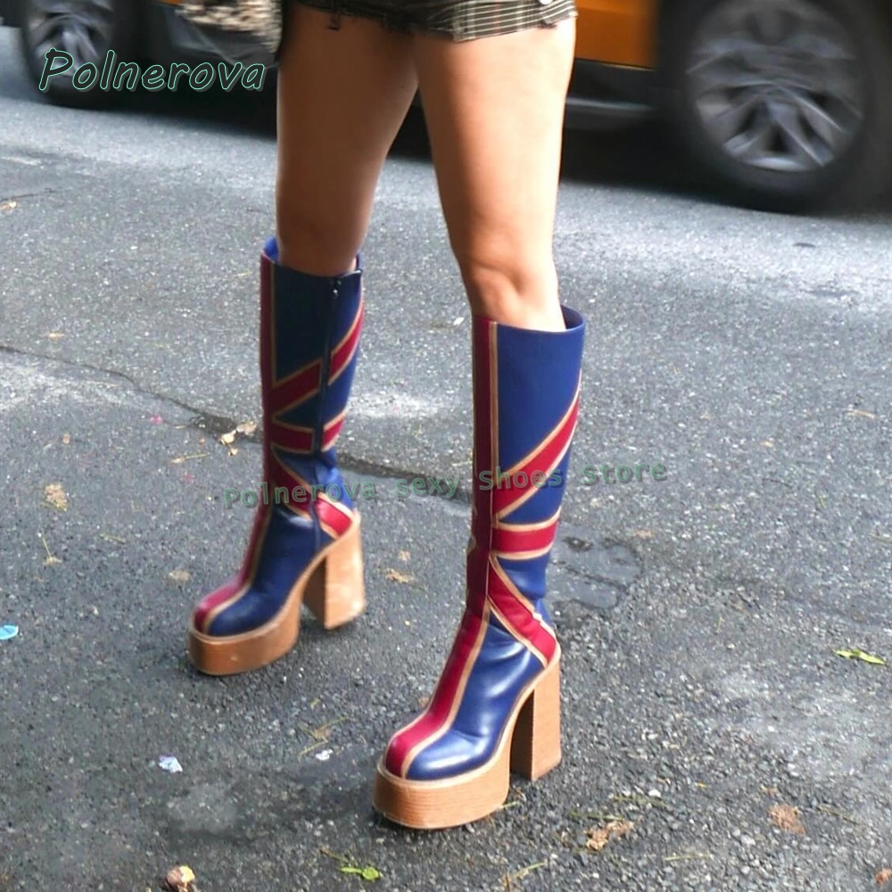 Union Jack Platform Fashion Bo - đánh giá và giá Girl Fashion Street