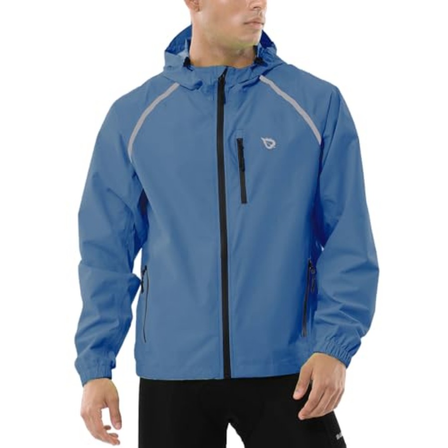 Men's Rain Jacket Waterproof W - đánh giá và giá Reflective Jacket Running